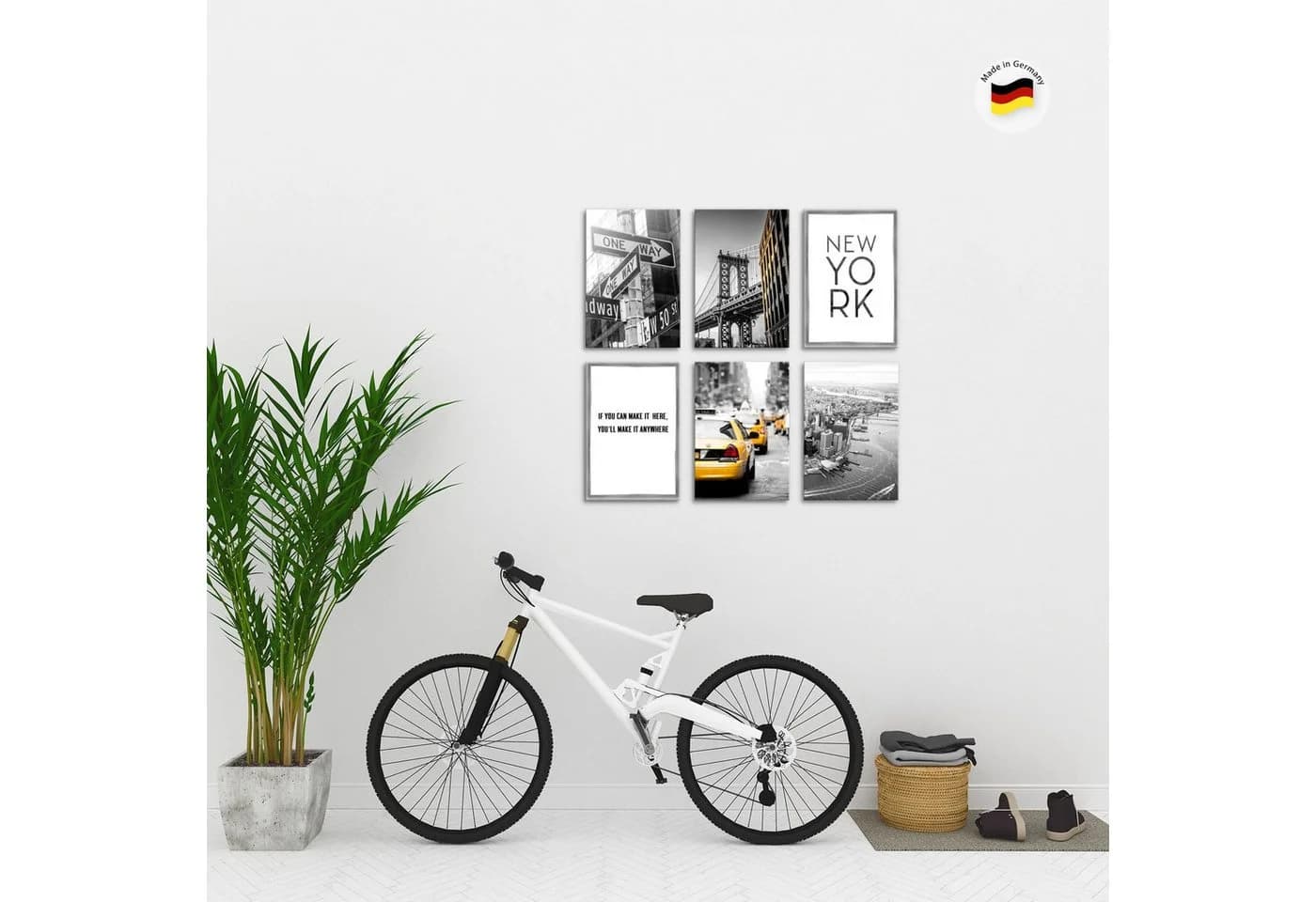 Novart Wandbild-Set New York City Modern 6-teilig