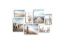 Novart Wandbild Strand Meer Leuchtturm 7-teilig Blau Beige Bild 1