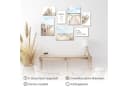 Novart Wandbild Strand Meer Boho - Komplett Aufhängfertig - Blau Beige Bild 3