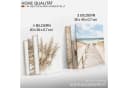 Novart Wandbild Strand Meer Boho - Komplett Aufhängfertig - Blau Beige Bild 4