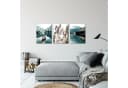 Novart Wandbild 3er Set Natur Landschaft Berge Boho Wohnzimmer Deko Bild 2