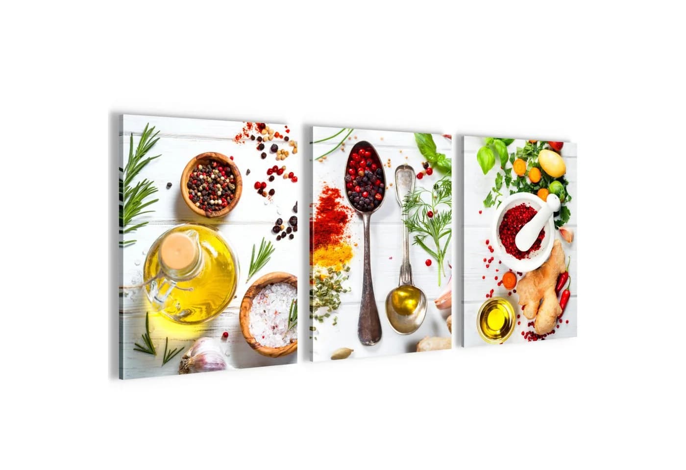 Novart 3er Wandbild Set Küche Gewürze Modern 30x40 cm - Bild 2