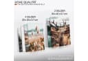 Novart Wandbild Set Wohnzimmer Wald Hirsch Natur Berge Bild 5
