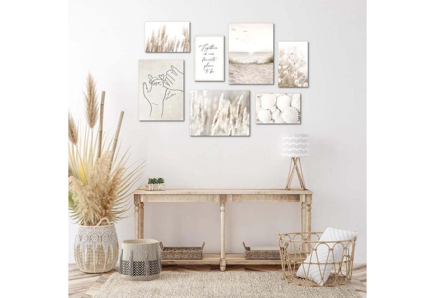 Novart Wandbild Boho Strand Meer Natur 100x70cm - Bild 2
