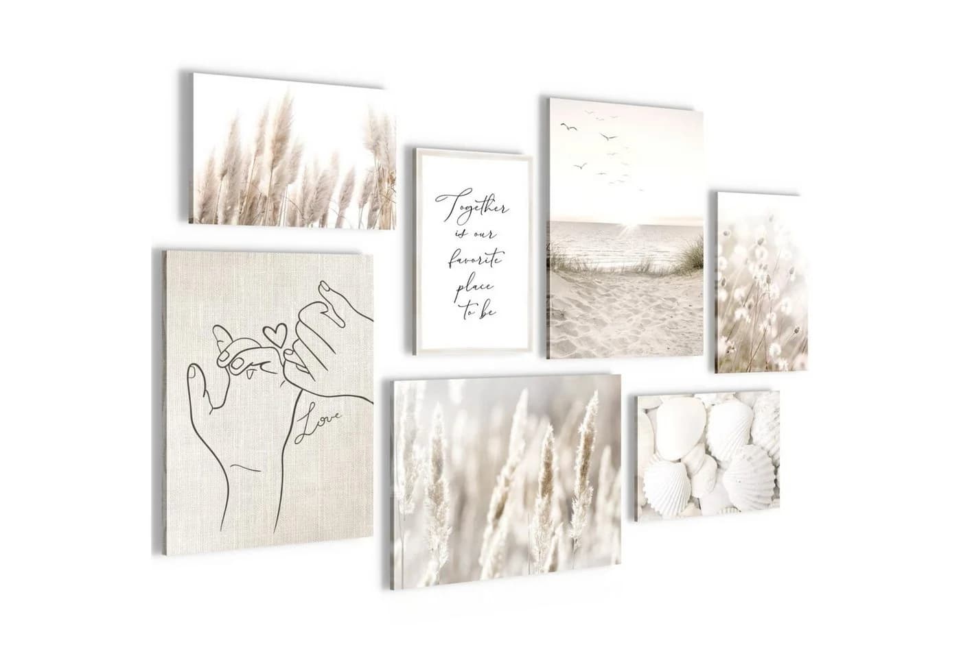Novart Wandbild Boho Strand Meer Natur 100x70cm - Bild 3