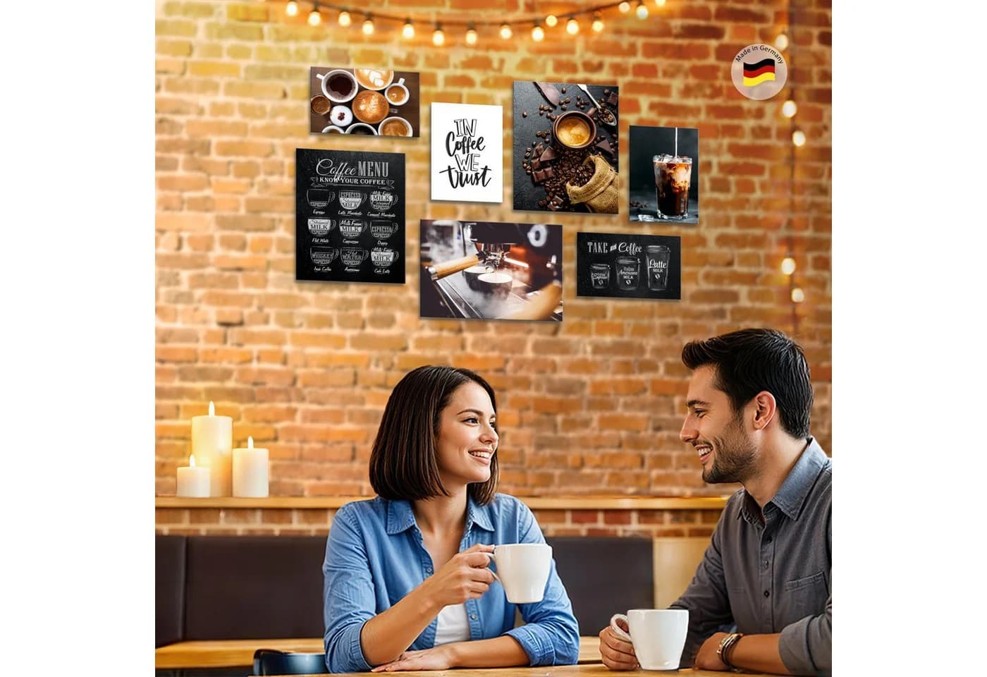 Novart Wandbild Küche Obst Kaffee 100x70 cm Aufhängfertig - Bild 4