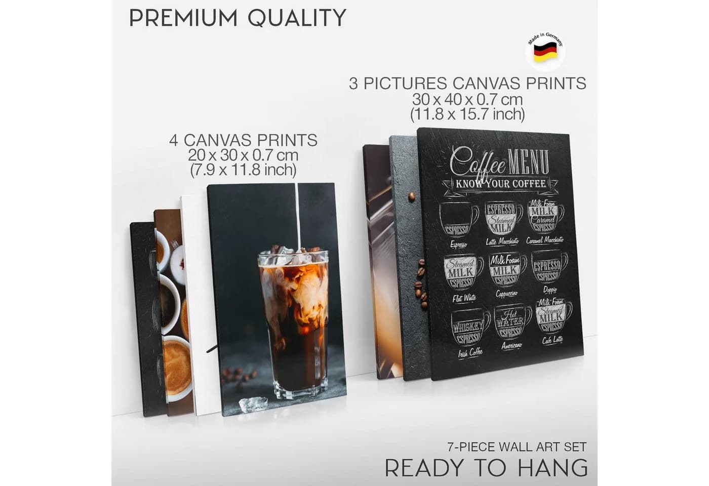 Novart Wandbild Küche Obst Kaffee 100x70 cm Aufhängfertig - Bild 5