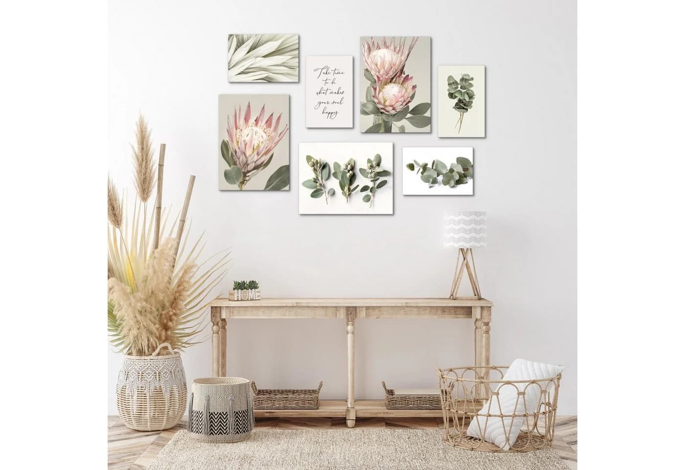 Novart Wandbild Blätter Pflanzen Grün Aufhängfertig - Bild 2