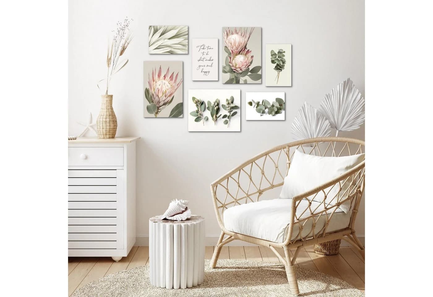 Novart Wandbild Blätter Pflanzen Grün Aufhängfertig - Bild 5