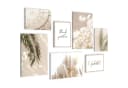 Novart Wandbild Set Boho Beige Pampas Blätter Natur Bild 2