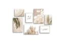 Novart Wandbild Set Boho Beige Pampas Blätter Natur Bild 3