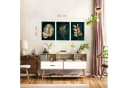 Novart Wandbild Goldene Blätter 3er Set Modern 30x40 cm Bild 3