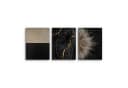 Novart Abstraktes Wandbild Schwarz Gold Moderne Kunst Bild 1