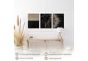 Novart Abstraktes Wandbild Schwarz Gold Moderne Kunst Bild 5
