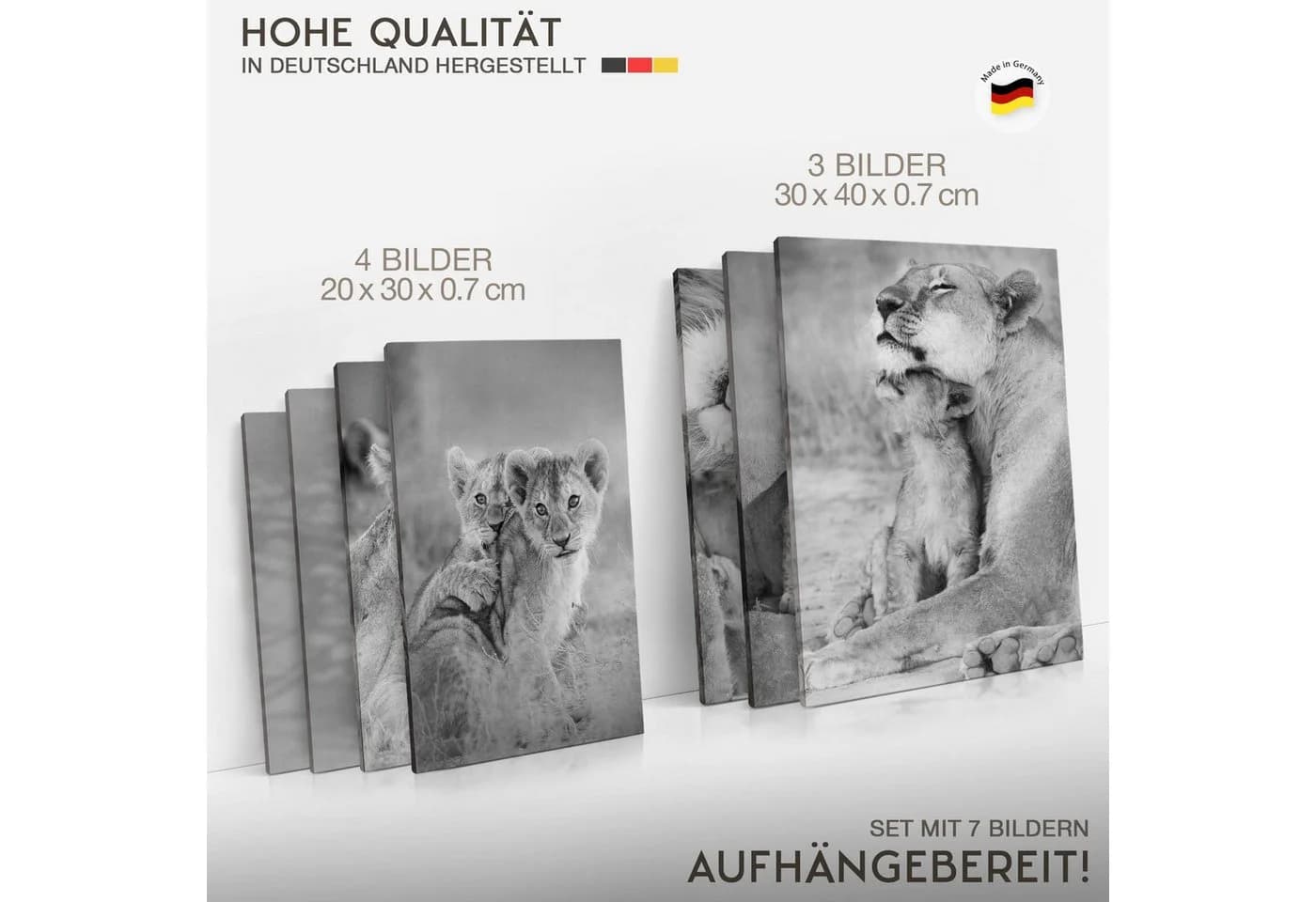Novart Wandbild Löwen Modernes Motiv - Bild 4