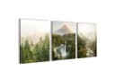 Novart Wandbild Set 3x Natur Berge Wald Landschaft 30x40 cm Bild 2
