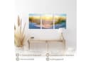 Novart Wandbild Ostsee Strand Meer Boho Wanddeko für Wohnzimmer Bild 5