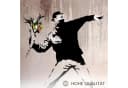 Novart Wandbild Set Banksy Style Collage Loft Grau Modern Streetart Graffiti Bild 3