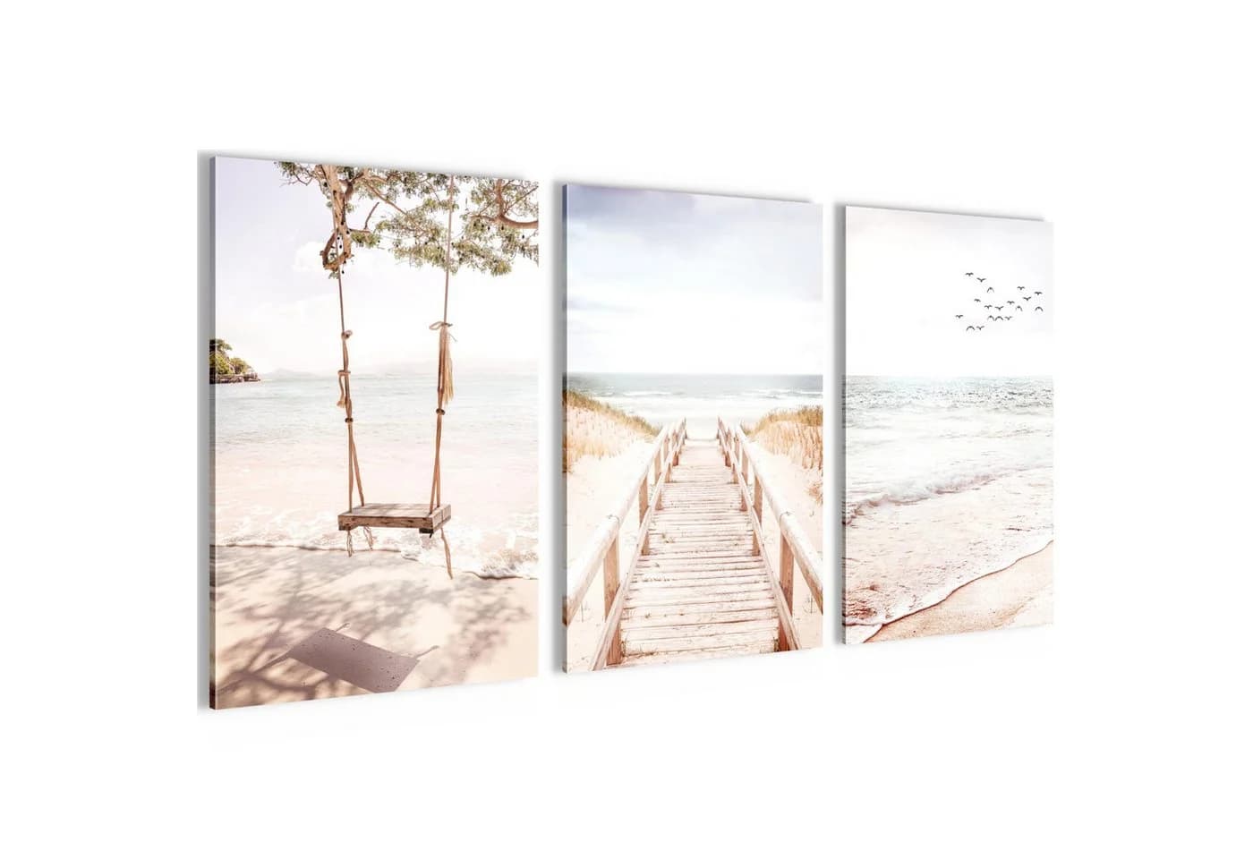 Novart Wandbild Relax Meer Entspannung Bilder Set AUFHÄNGFERTIG, Ostsee - Bild 2