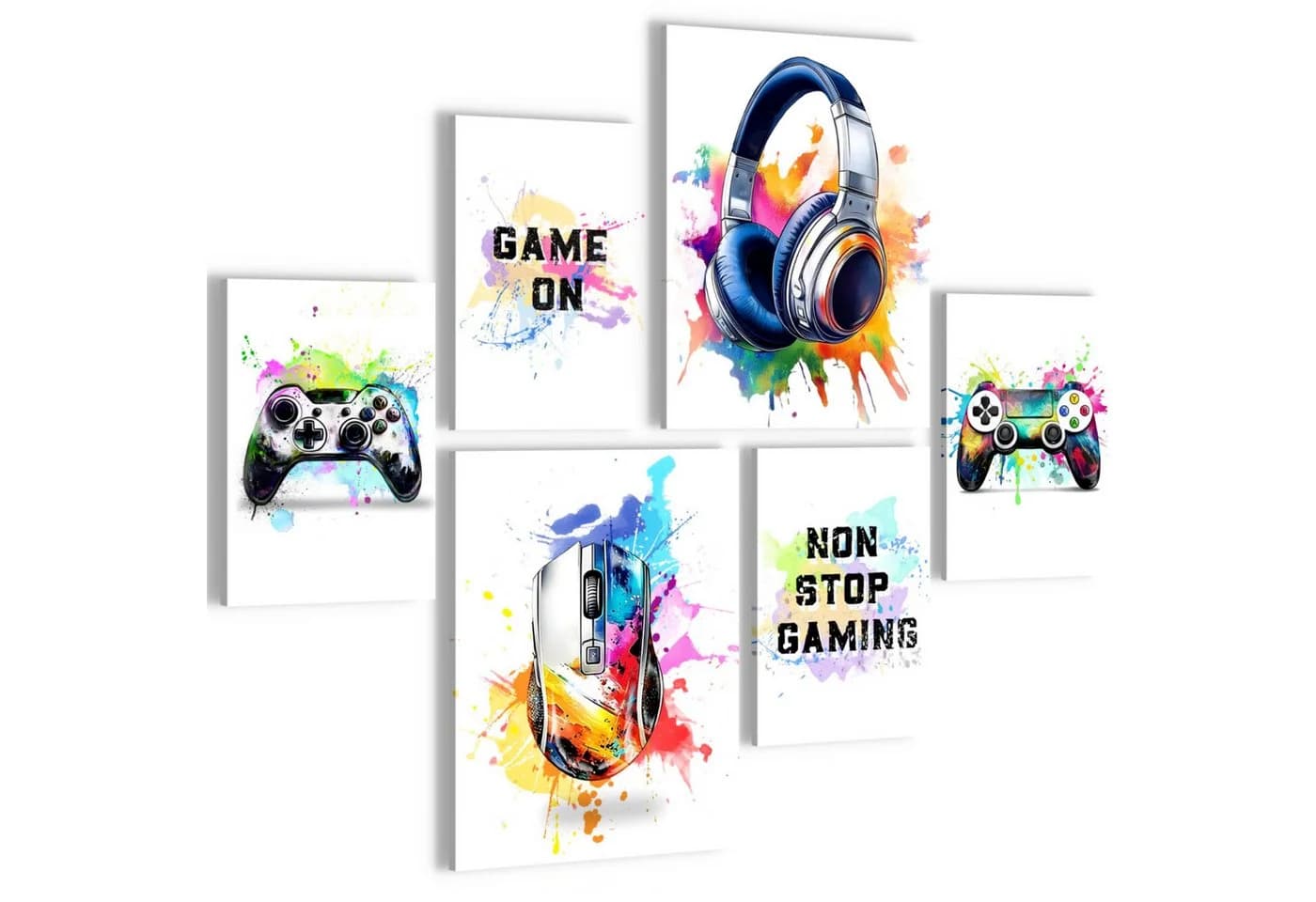 Novart Wandbild Gamer Spielkonsole Weißer Hintergrund - Bild 2
