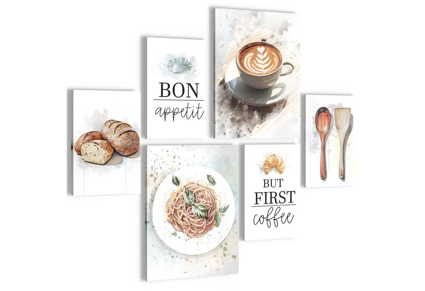 Novart Wandbild Kaffee Braun Weiss Modern Deko - Bild 2