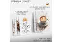Novart Wandbild Kaffee Braun Weiss Modern Deko Bild 5