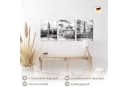 Novart Wandbild Set 3-tlg. Städte Berlin London Paris Schwarz Weiß Bild 1