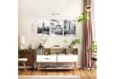Novart Wandbild Set 3-tlg. Städte Berlin London Paris Schwarz Weiß Bild 3