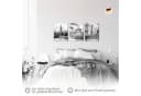Novart Wandbild Set 3-tlg. Städte Berlin London Paris Schwarz Weiß Bild 5