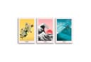 Novart Wandbild Japan Hokusai Abstrakt XXL Wandbild Bild 1