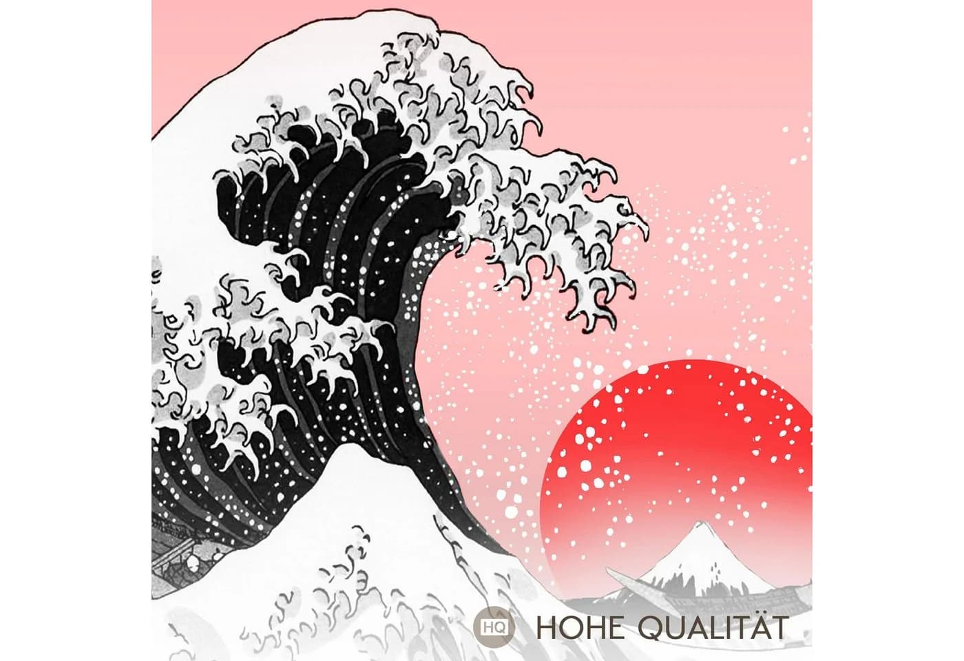 Novart Wandbild Japan Hokusai Abstrakt XXL Wandbild - Bild 3
