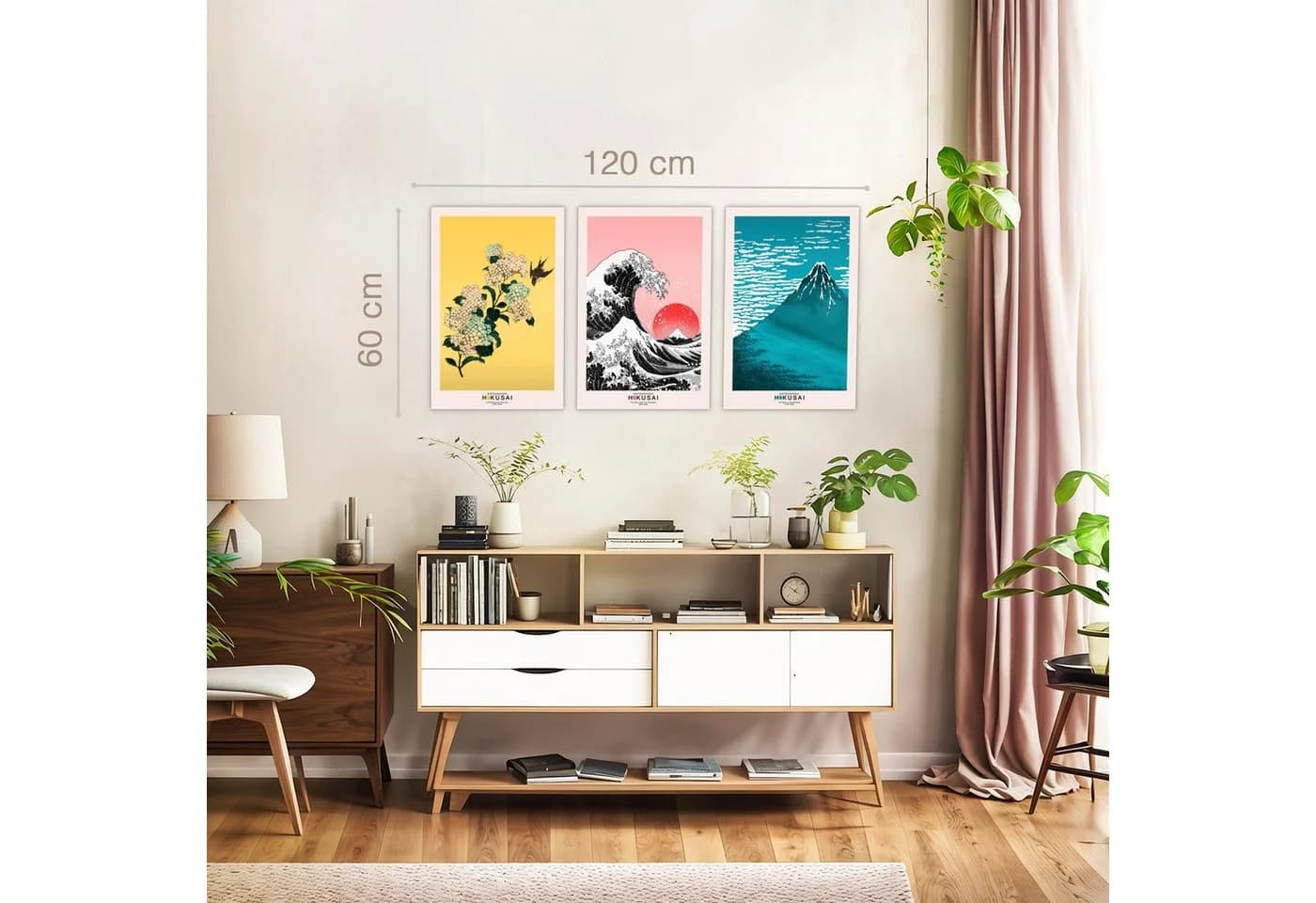 Novart Wandbild Japan Hokusai Abstrakt XXL Wandbild - Bild 5