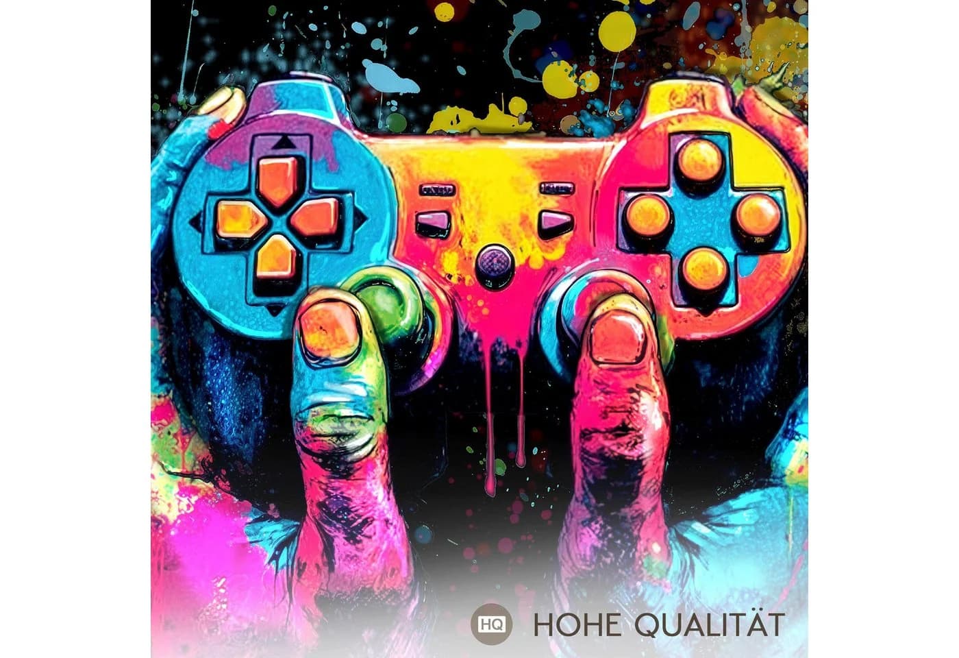 Novart Wandbild Gamer Spielkonsole Bunt - Bild 3
