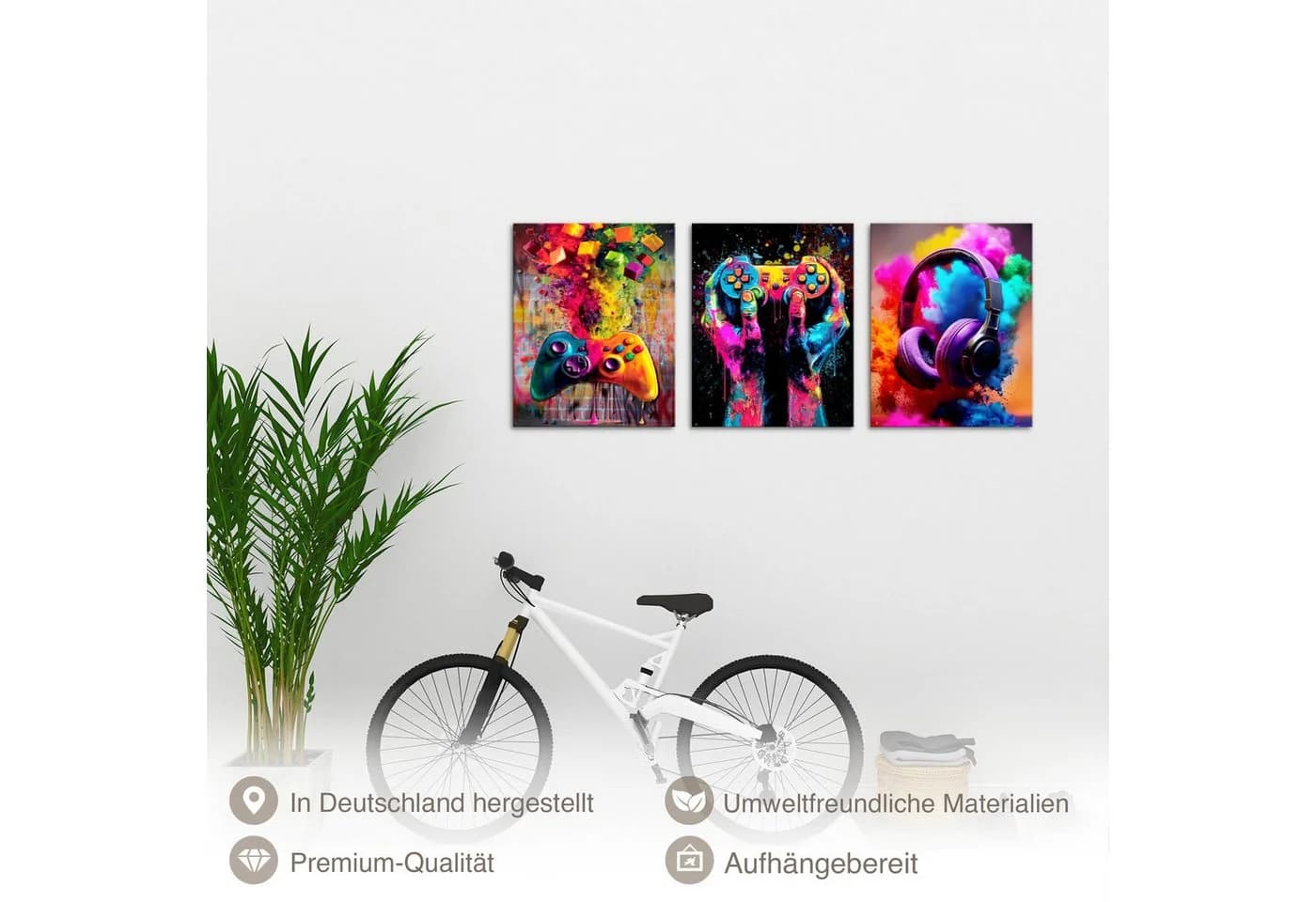 Novart Wandbild Gamer Spielkonsole Bunt - Bild 4