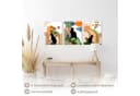 Novart XXL-Wandbild Katzen Abstrakt Modern Beige Orange Bild 4