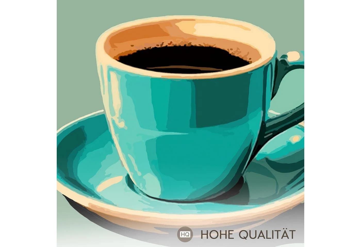 Novart Retro Kaffee Wandbild Küche Bunt - Bild 4