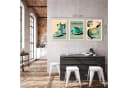 Novart Retro Kaffee Wandbild Küche Bunt Bild 5