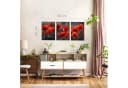 Novart Wandbild Baum des Lebens Abstrakt Modern Set Wohnzimmer Mohnblumen Bild 5