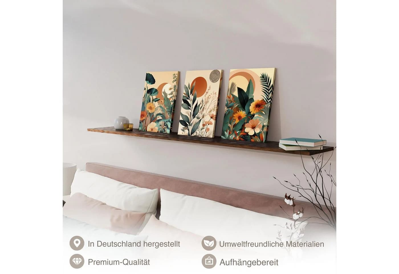 Novart Wandbild Abstrakt Bunter Baum des Lebens Deko - Bild 3