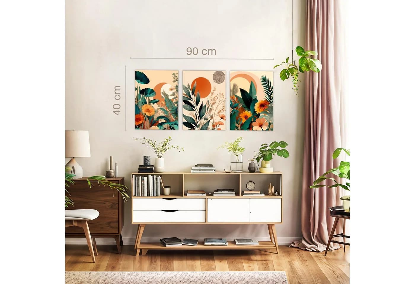 Novart Wandbild Abstrakt Bunter Baum des Lebens Deko - Bild 5