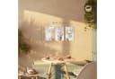 Novart 3er Wandbild Set Weißes Blumenarrangement Bild 1