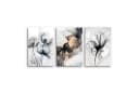 Novart Wandbild Abstrakt Blumen Schwarz Bunt Bild 1
