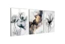 Novart Wandbild Abstrakt Blumen Schwarz Bunt Bild 2