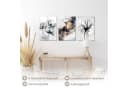 Novart Wandbild Abstrakt Blumen Schwarz Bunt Bild 5