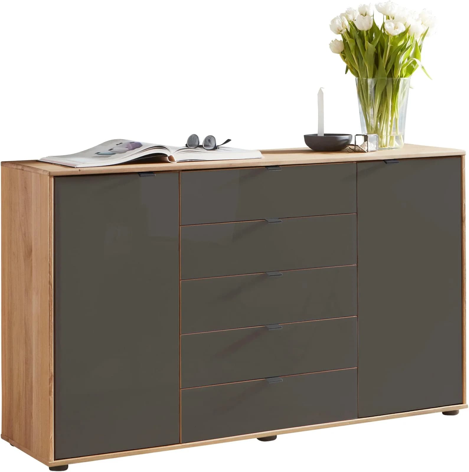 Kombikommode WIEMANN Cardiff Sideboard Wäscheschrank Erle