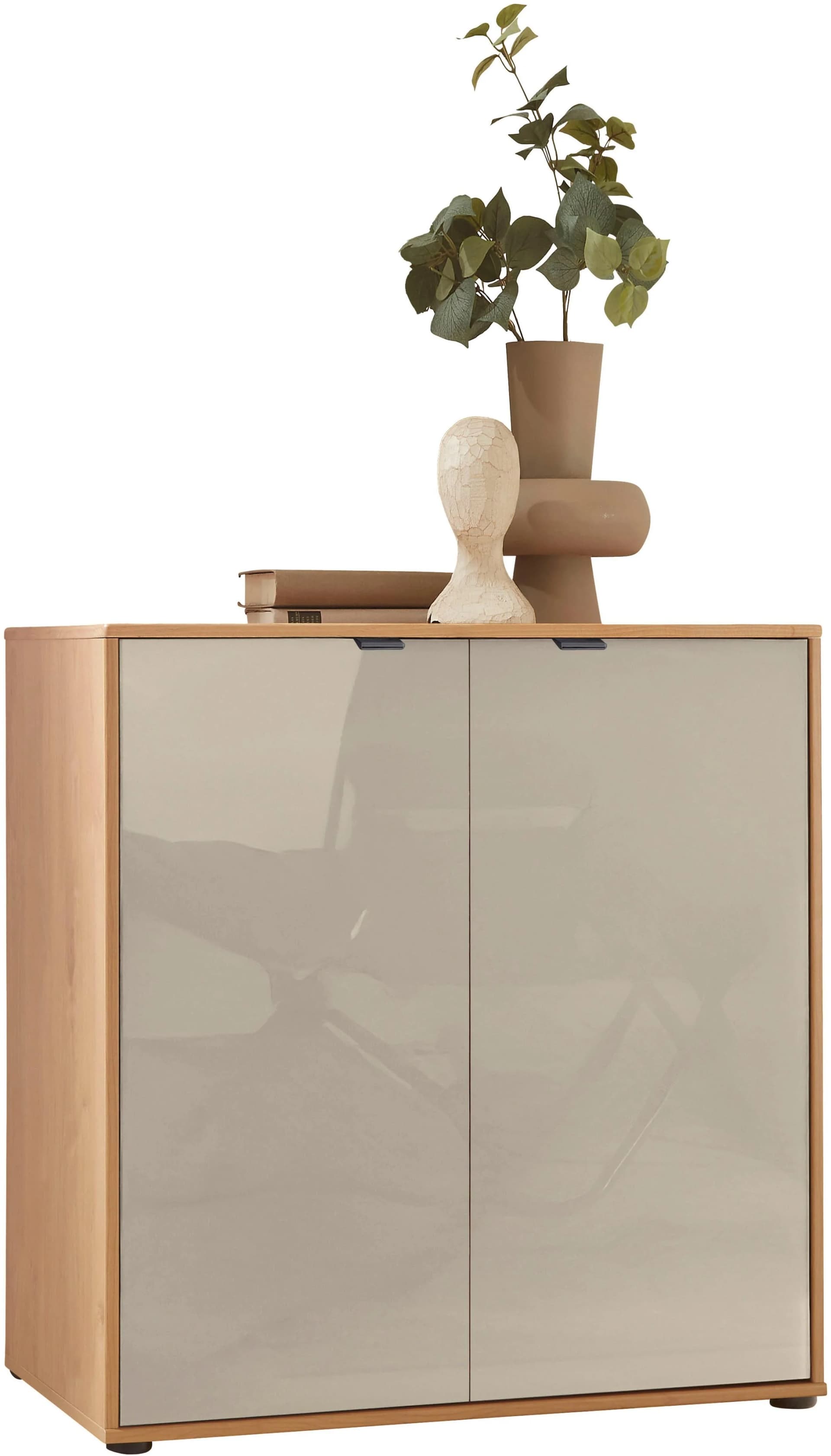 Vielseitige Kommode, Sideboard, Wäscheschrank aus Erle und Glas