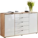 Kombikommode WIEMANN Cardiff Sideboard Wäscheschrank Bianco-Eiche Schubladen Bild 2