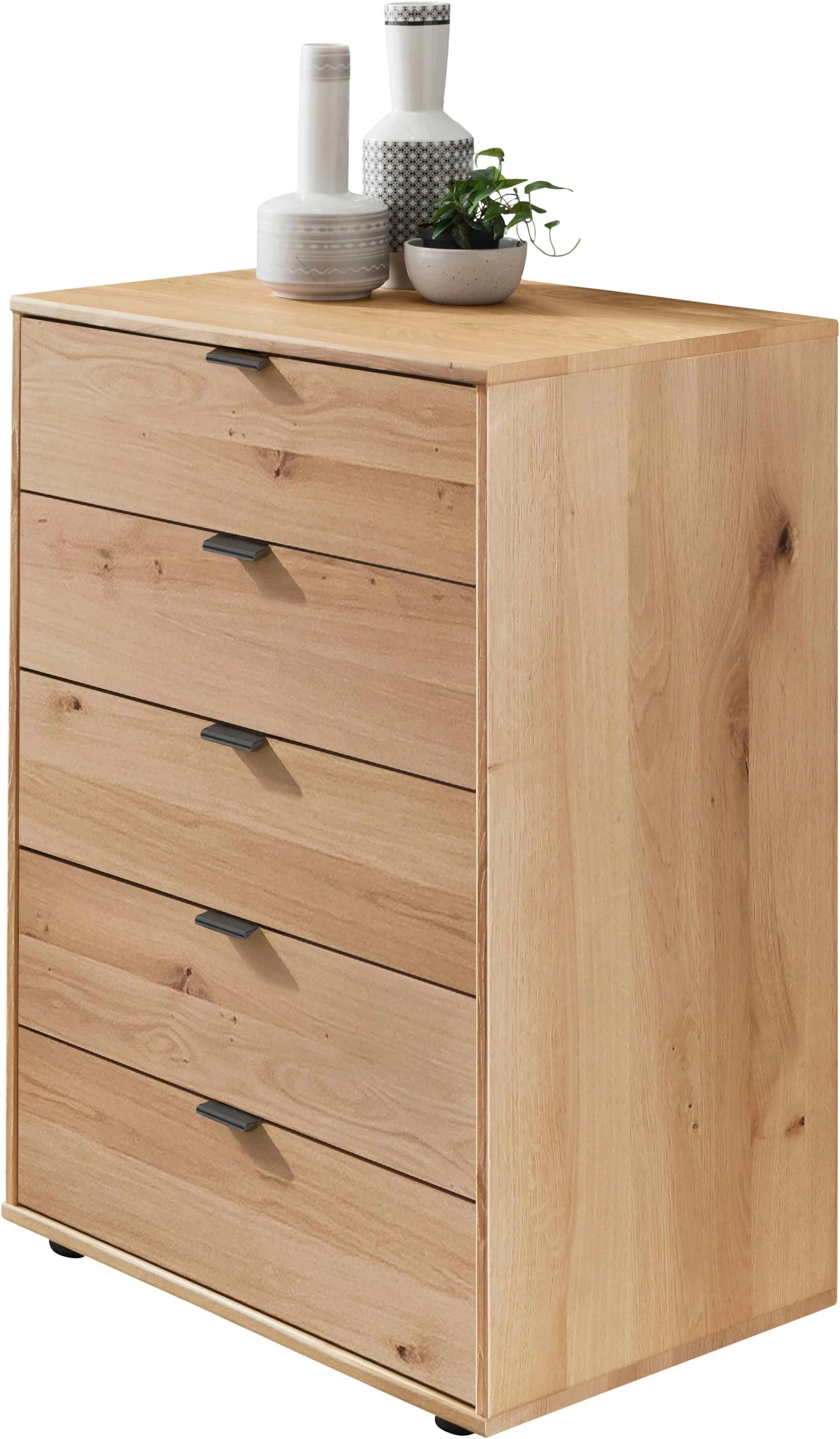 Schubkastenkommode WIEMANN Cardiff Sideboard Wäscheschrank Bianco-Eiche