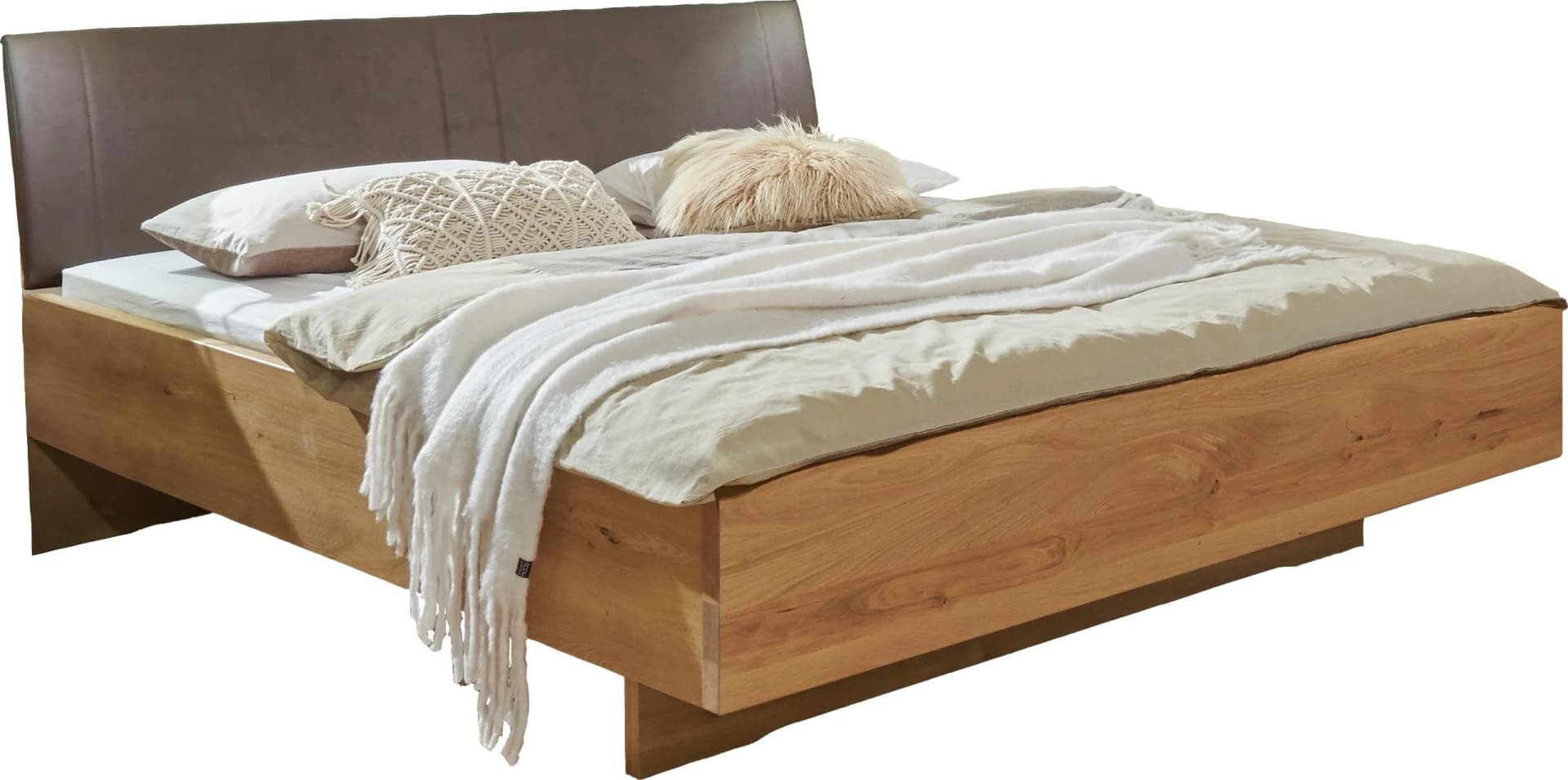 Futonbett WIEMANN Cordoba Bianco-Eiche Mocca