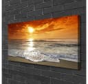 Sonnenuntergang Leinwandbild Wandbild Canvas Groß Aufhängefertig Bild 3
